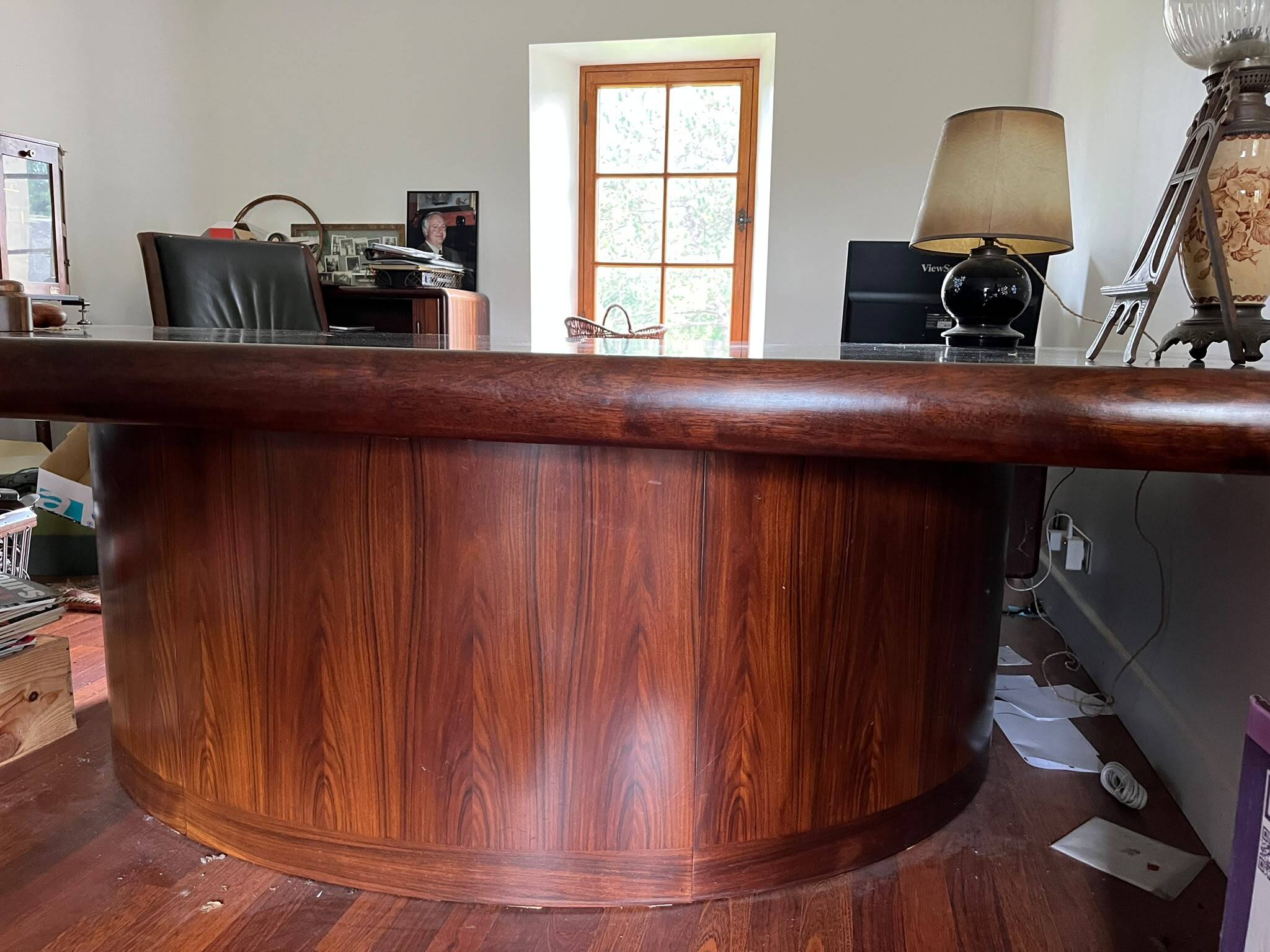 Bureau de direction danois Dyrlund Super Skyline en bois et placage de palissandre, 1970