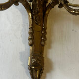 Brass wall sconce – goat head decoration – Louis XVI Empire style –