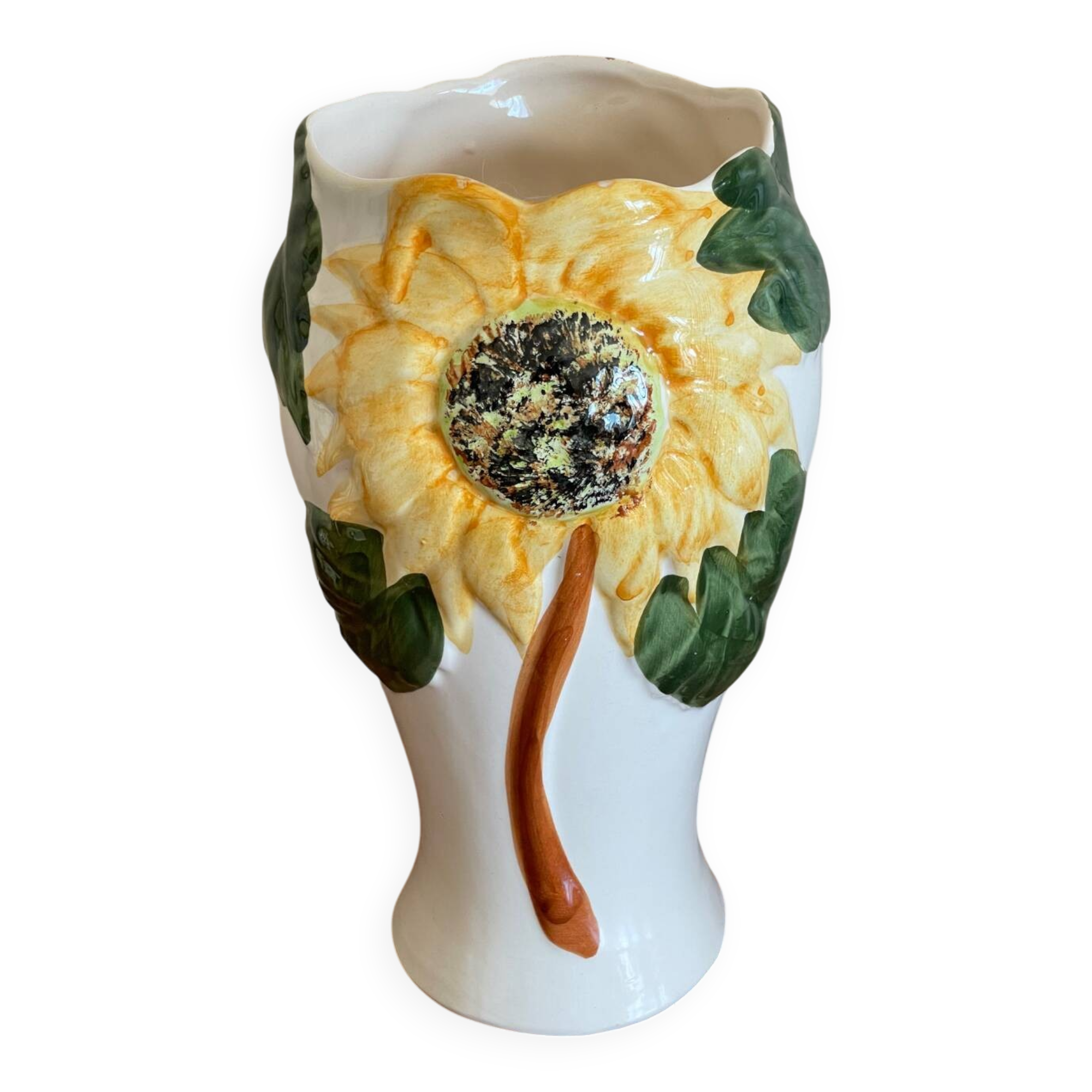 Sunflower decor vase