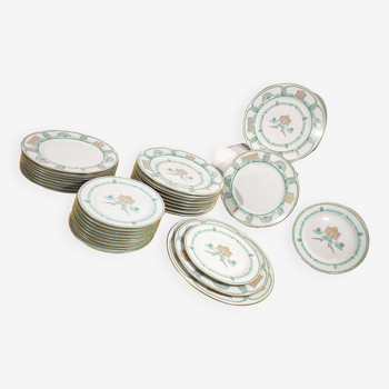 Service Bernardaud Porcelaine Folie de Bagatelle / 30 Assiettes Complet Limoges