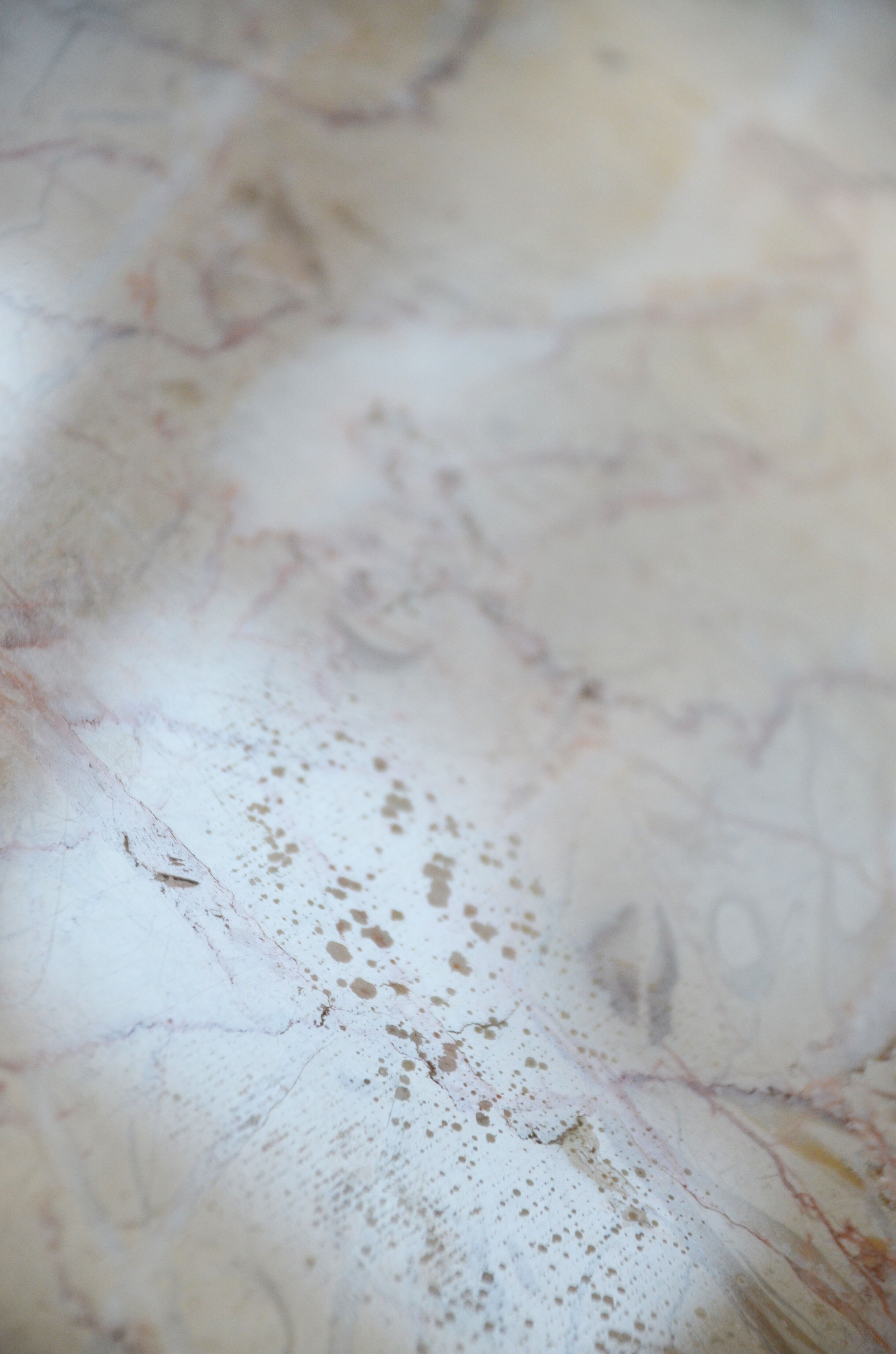 Marble and brass coffee table 60s