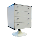 White chest of drawers Gautier 1973 foot Tulip