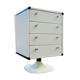 Commode blanche Gautier 1973 pied tulipe