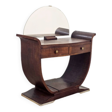 Art Deco hairdresser in solid wood from the 1930s.