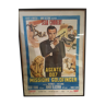 Affiche cinema gold finger entoilée version italienne