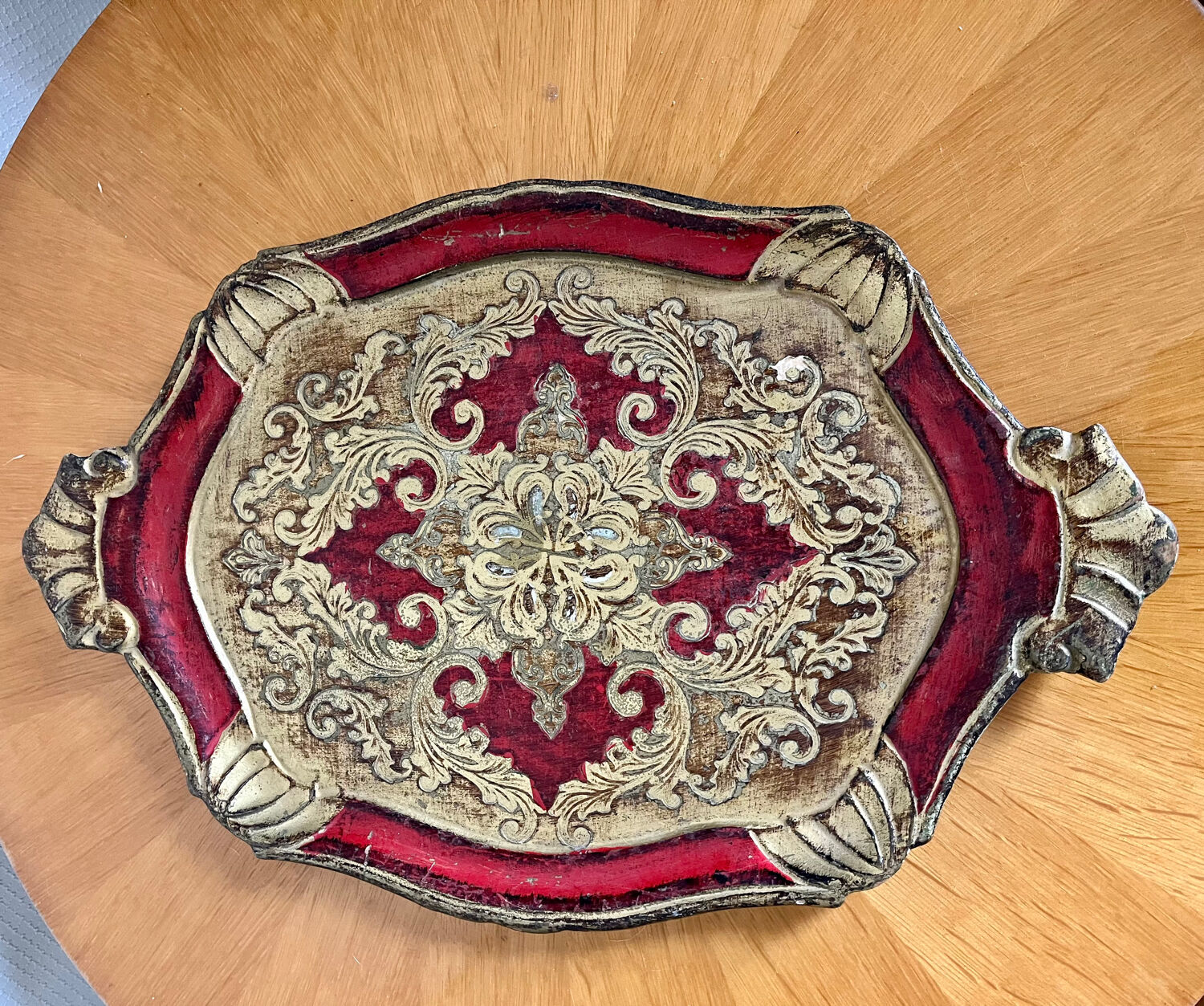 Ancient Florentine tray