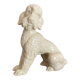 Large poodle, glazed ceramic dog, 1920s-30s