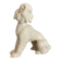 Large poodle, glazed ceramic dog, 1920s-30s