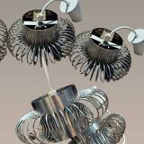 Pair of 70's Andrea Lazzari pendant lights for Morosini