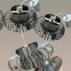 Paire de suspensions 70’s Andrea Lazzari pour Morosini