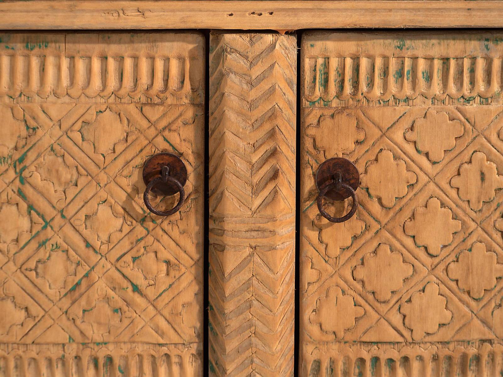 Antique low sideboard in oriental style (circa 1900)