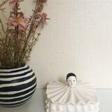 Ceramic Pierrot Jewelry Box