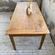 Cherry farmhouse table with spindle legs, 1950s