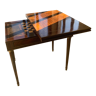 GAMES TABLE Louis XVI late nineteenth, in inlaid checkered rosewood and backgammon
