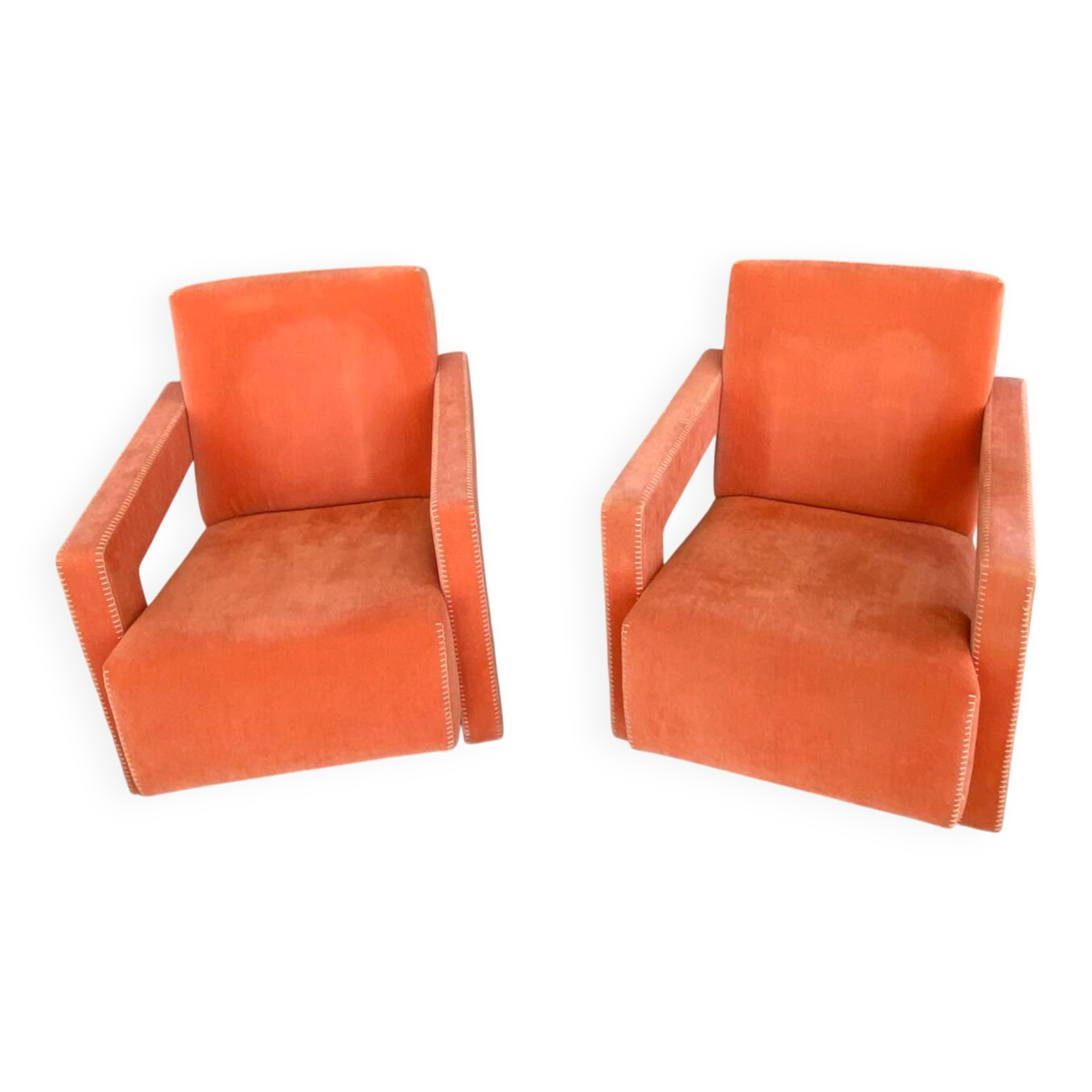 Set of two Utrecht 637 armchairs – Gerrit Thomas Rietveld for Cassina