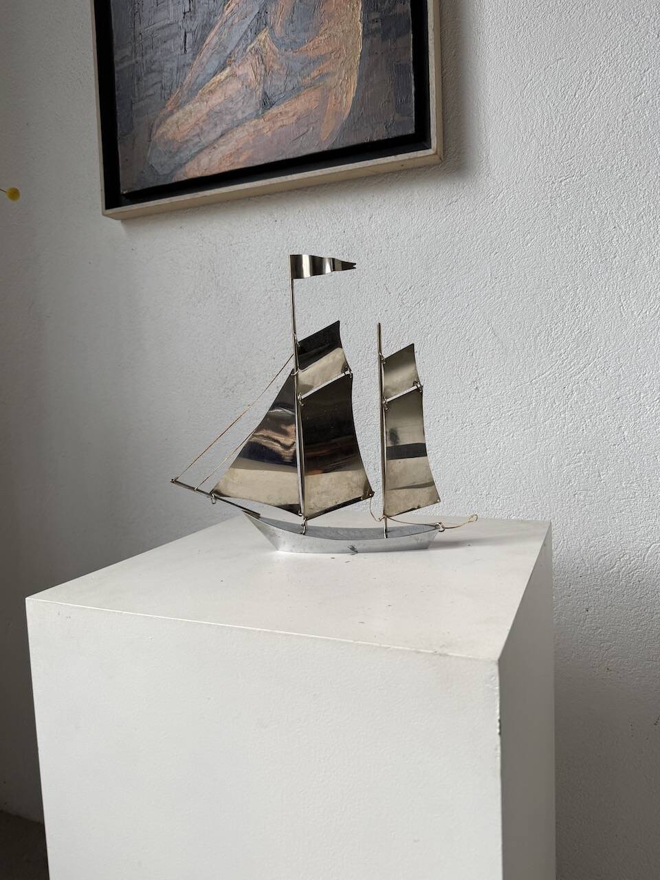 Stainless steel boat from the 1980s.