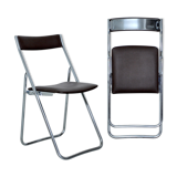 Pair of Houtoku fold chairs, Japan, 70s