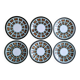 Set of 6 Bernadette Boch plates 1966