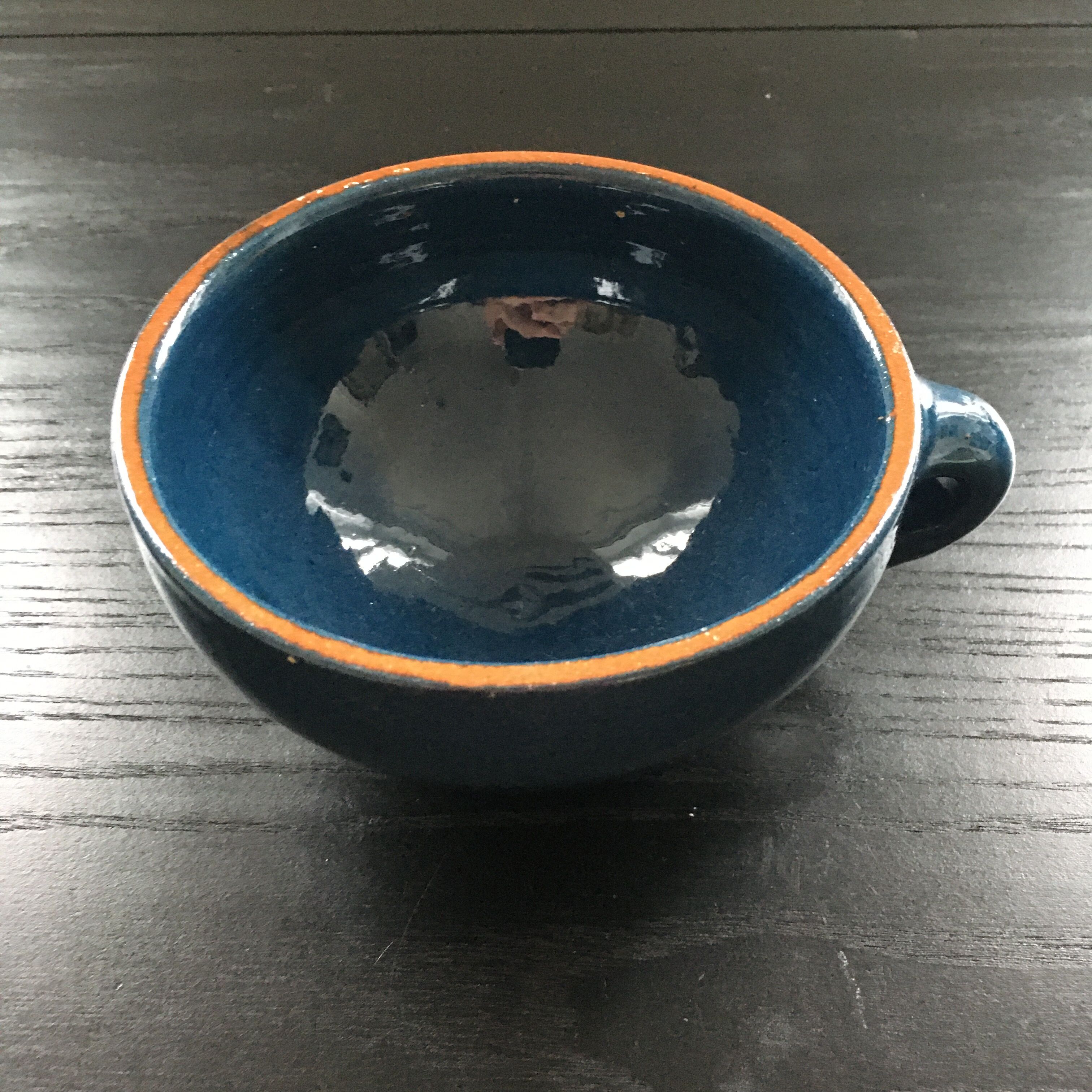 Blue handmade bowl