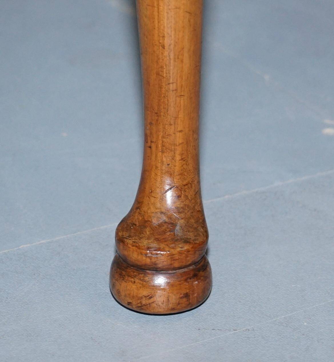 Victorian Howard & Son walnut office chair with stamp.