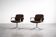Pair of Vintage Mid-Century German Modern Fabric and Aluminium Chairs Mauser