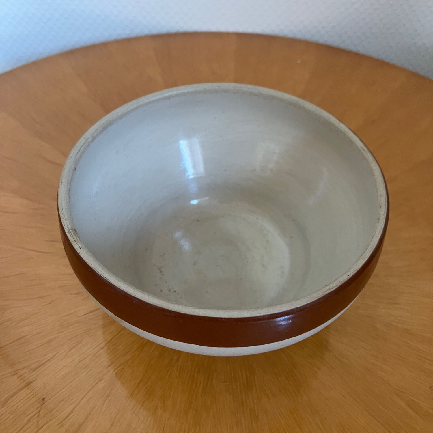 Breton salad bowl terrine dish in vintage stoneware