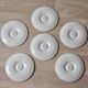 Set of 6 vintage oyster plates Moulin-des-Loups - Orchies - Grand Feu decor