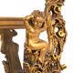 Un grand miroir à cadre doré, Italie, première moitié du XXe siècle.