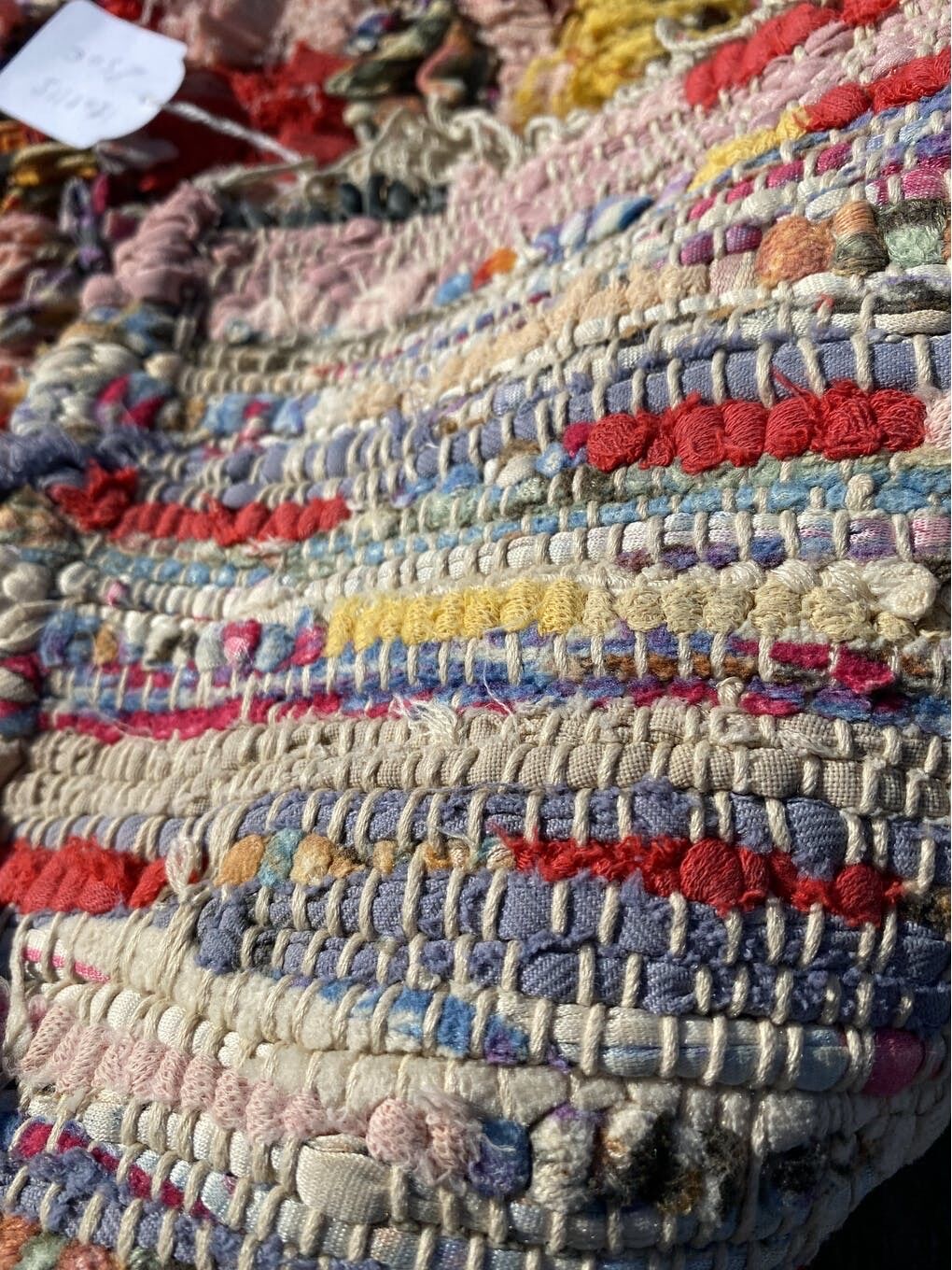 Carpet berbere boucherouite vintage 115×180 cm