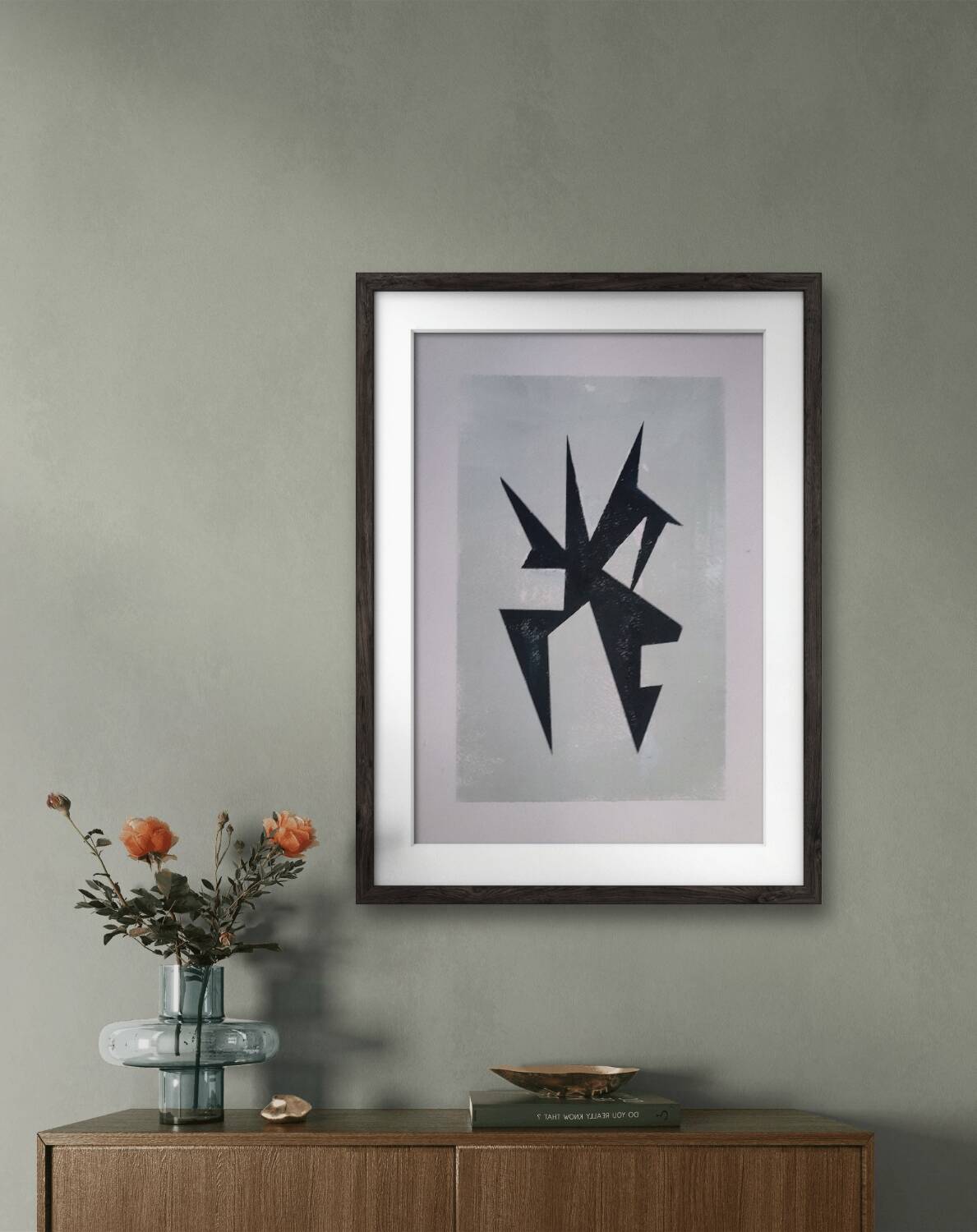 Modern geometric painting