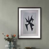 Modern geometric painting