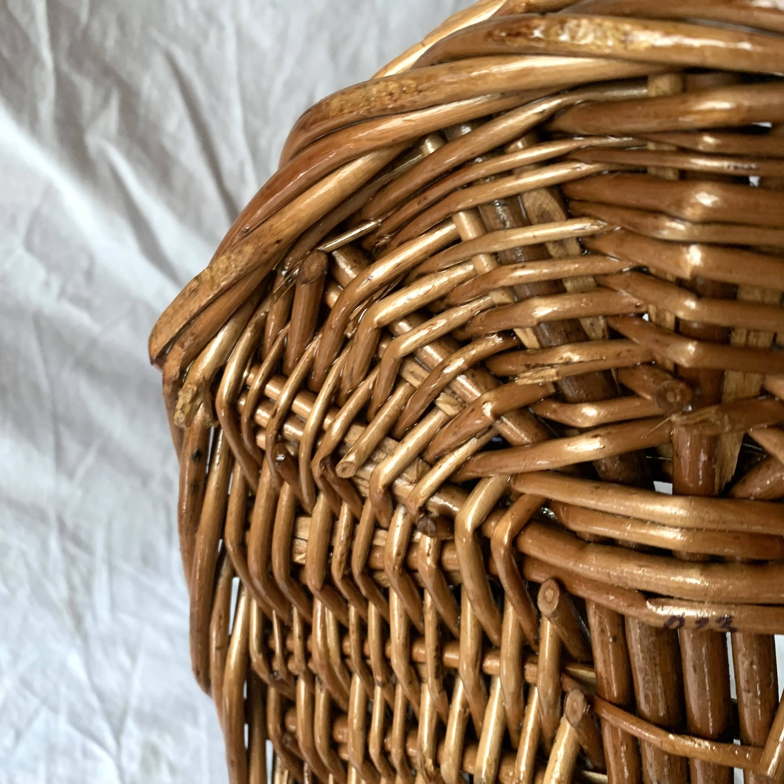 Vintage wicker basket