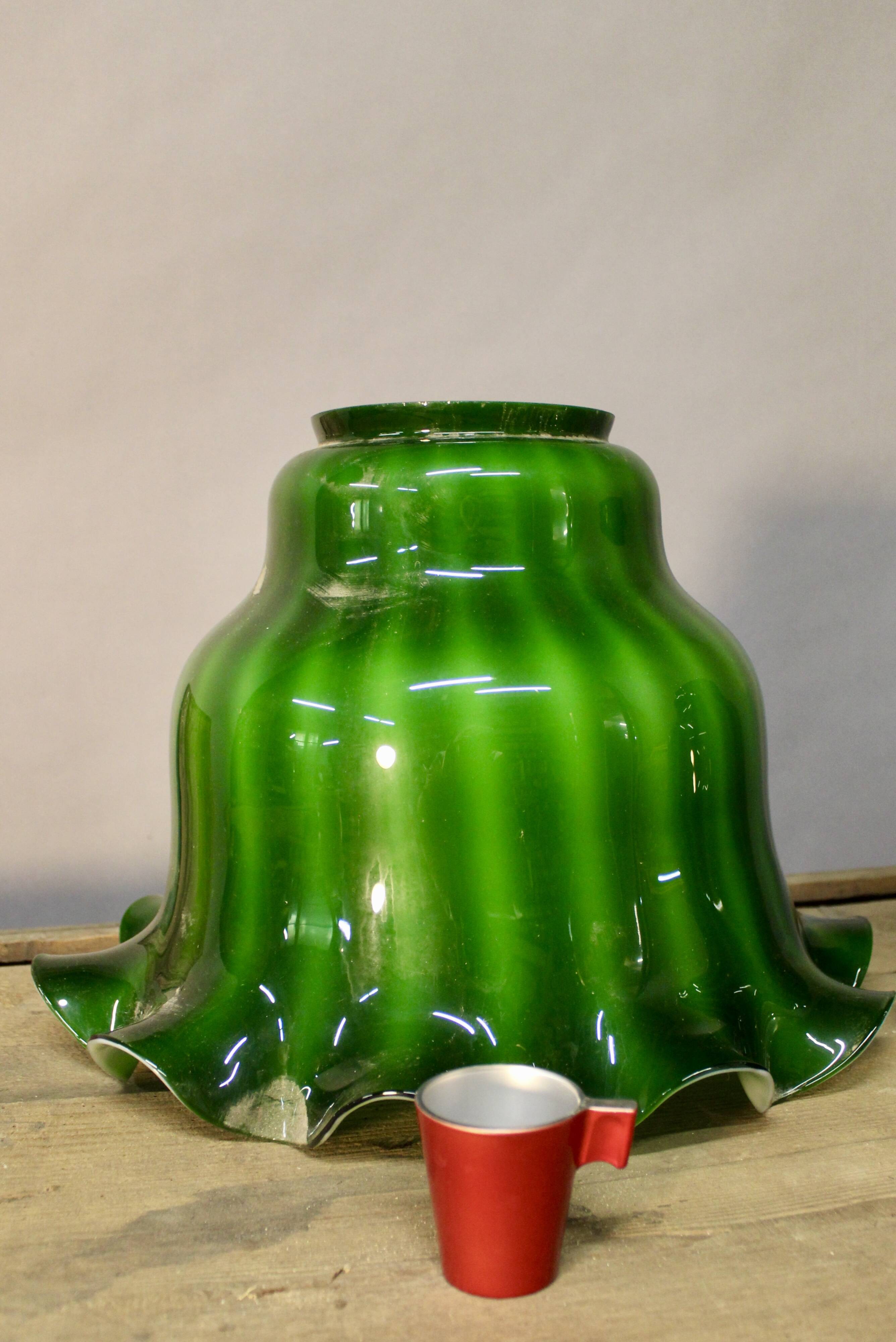 Set of 4 Large Tulips in Opal Glass, Height 32 cm