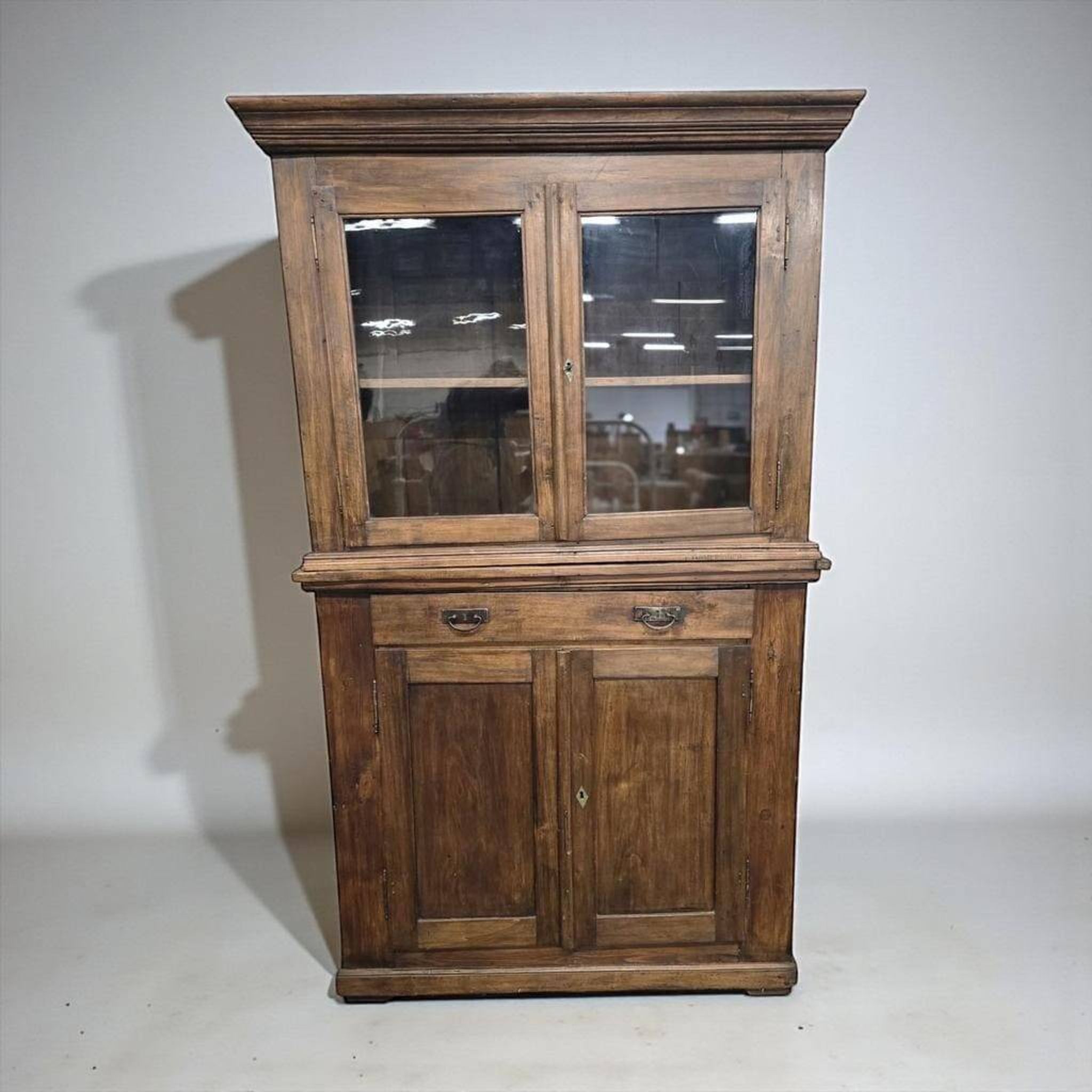 Vintage wooden display cabinet / sideboard / wardrobe