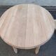 Louis Philippe round extendable dining table with renovated leaves and 4 extensions.