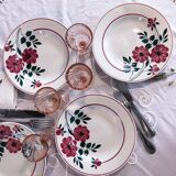 set of 8 hollow plates Primerose Ceranord