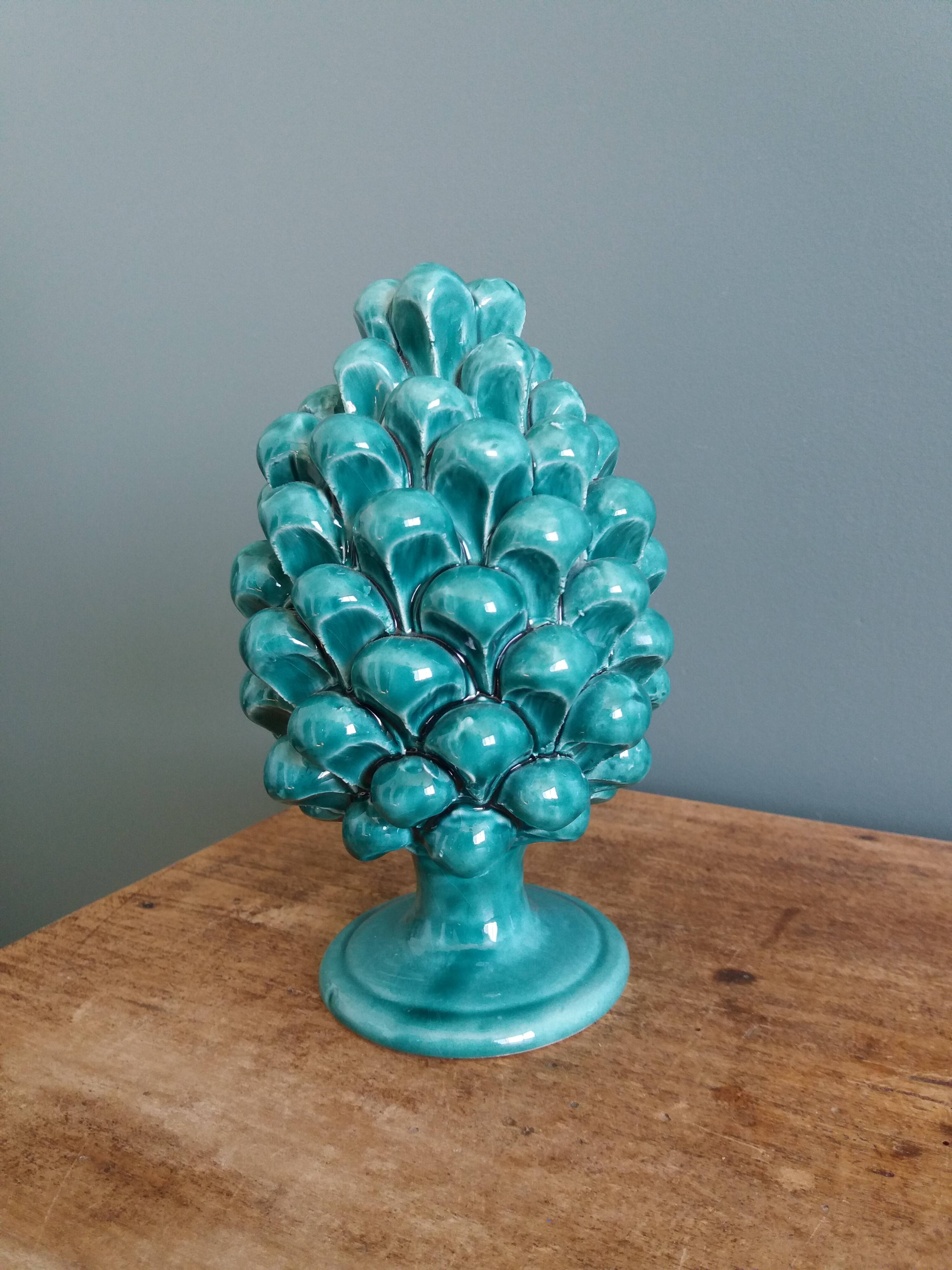 Pigna pine cone signed Cali, Caltagirone in Sicily