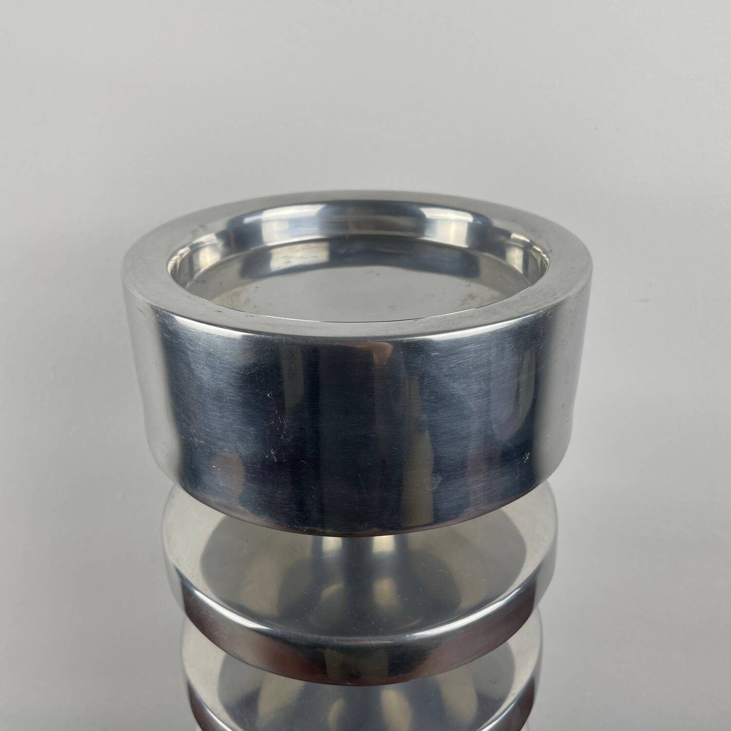 Bougeoir haut en aluminium
