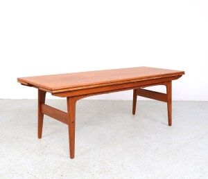 Vintage Kai Kristiansen height-adjustable coffee/dining table for Trioh, 1970s