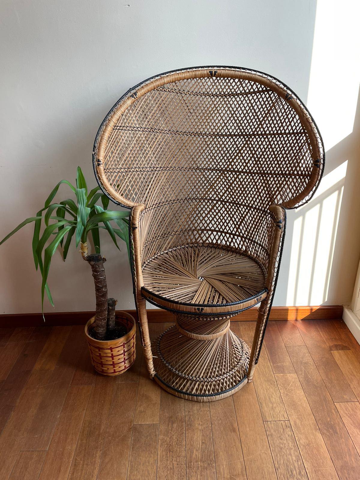 Armchair Emmanuelle wicker