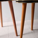 Pair of vintage Scandinavian stools in laminate