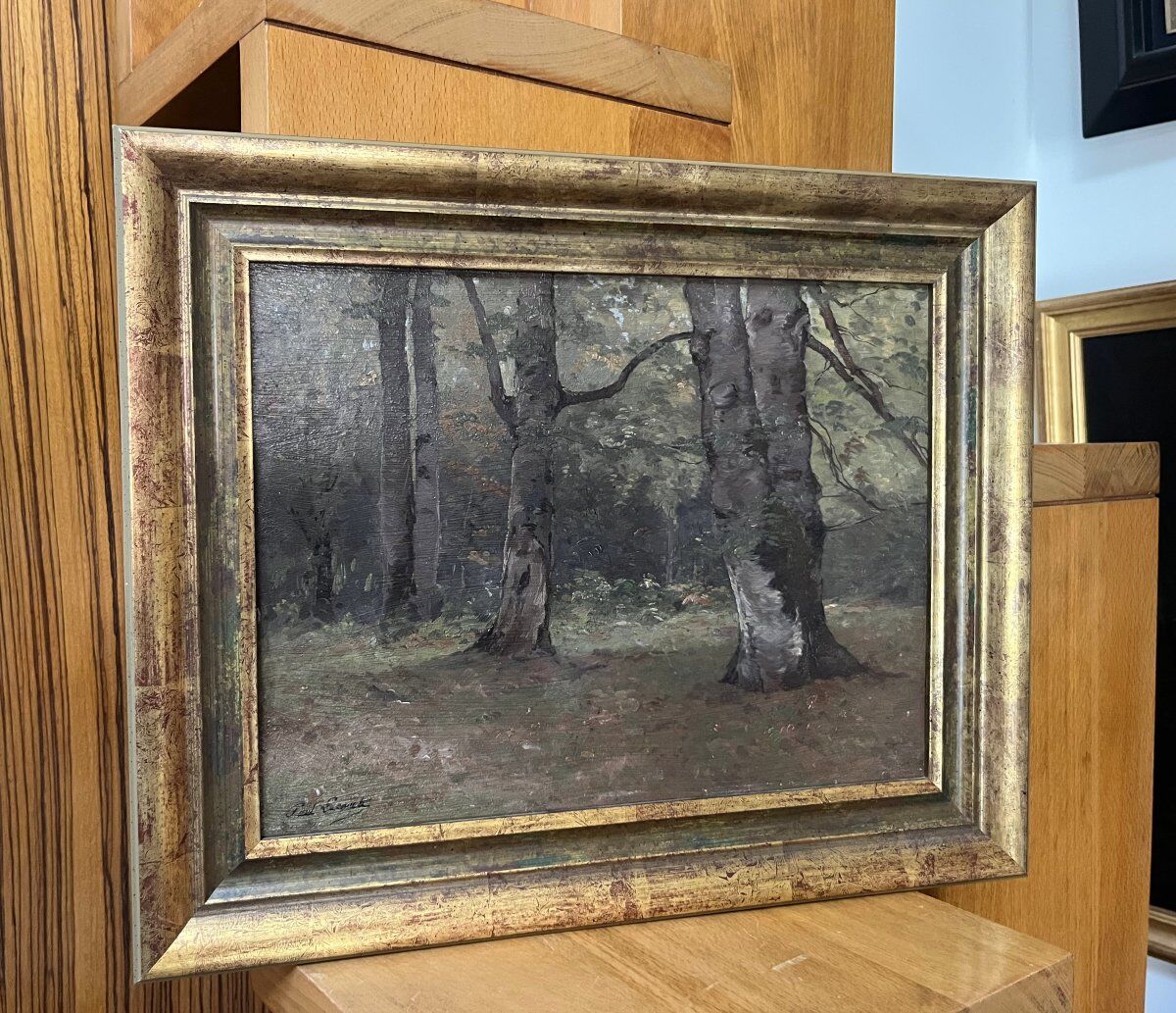 Paul Lecomte (1842–1920) A Underwood, oil on panel, signed