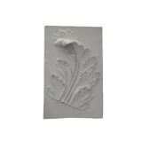 Plaster bas-relief of an acanthus leaf