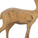 Art Deco gilded doe sculpture on marble base