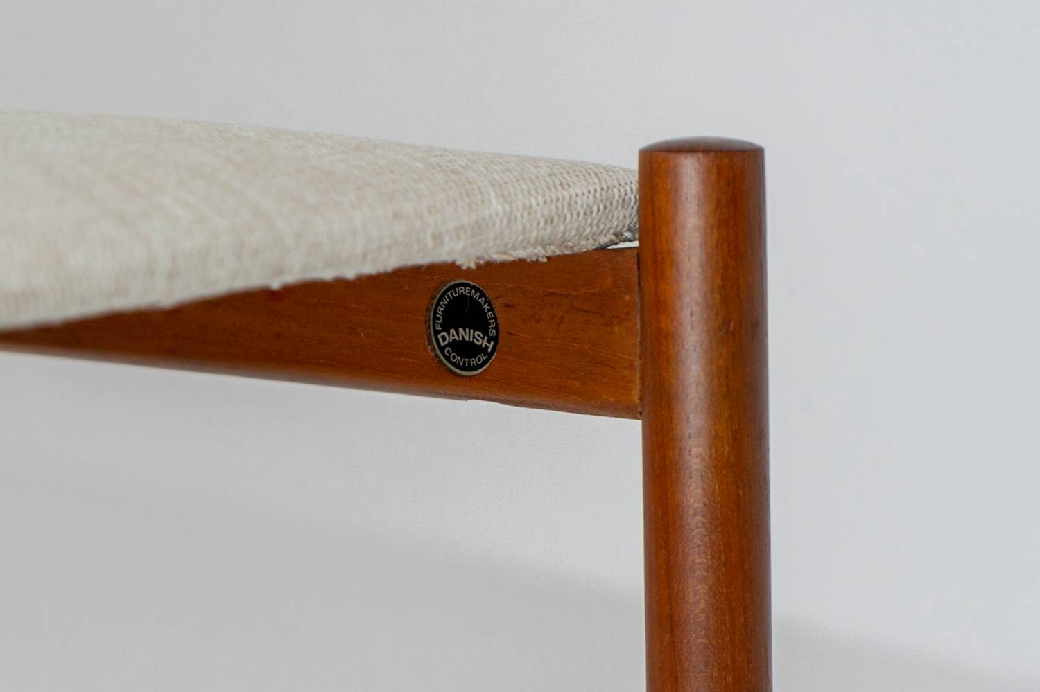 Tabouret de Hugo Frandsen pour Spøttrup (Danemark, années 1960).