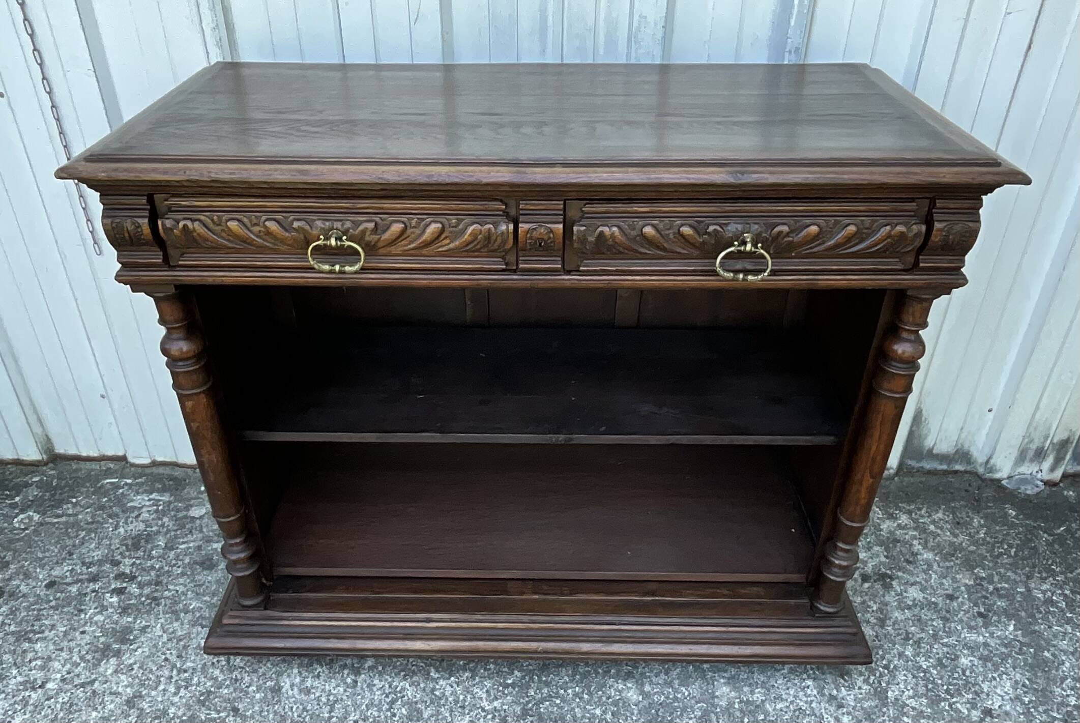 Solid Oak Storage Unit – Country Style, Late 19th Century