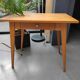 Wooden desk or table with compass legs