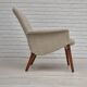 Années 1960, design danois par Alf Svensson pour Fritz Hansen, fauteuil retapissé modèle 4331