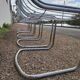 Set of 6 chrome metal design chairs from the 1970s.