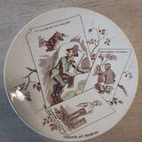 Sarreguemines hunters collection plates